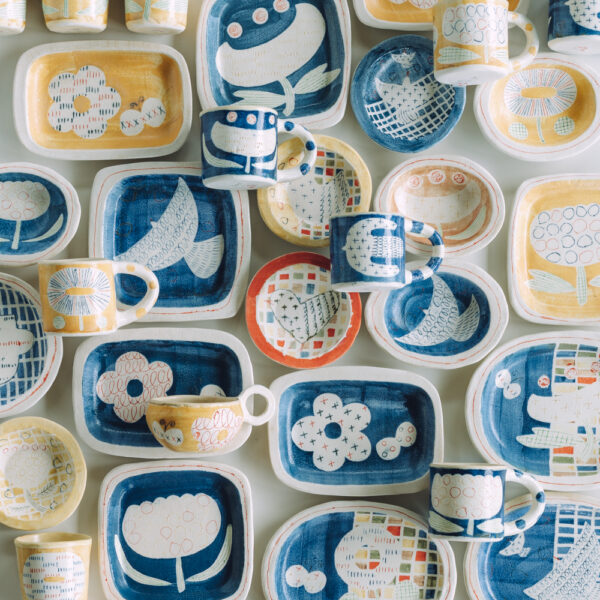 美品　作家さんの陶器セット　手作り　陶芸 4550512914792_org.jpg